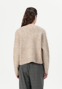 Vero Moda VMINGRID V-NECK  - Vesta na kopčanje - beige