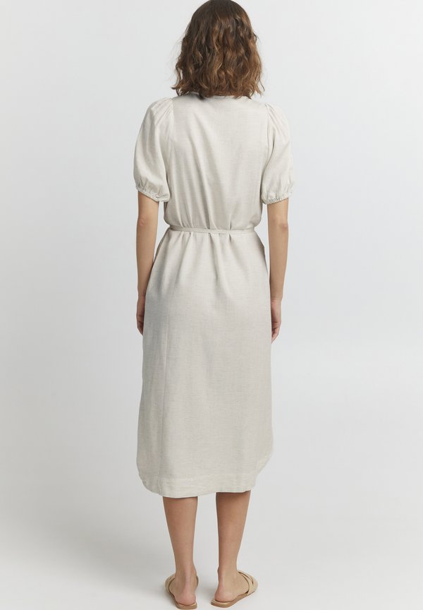 FRLINEN - Day dress - blanc de blanc melange2