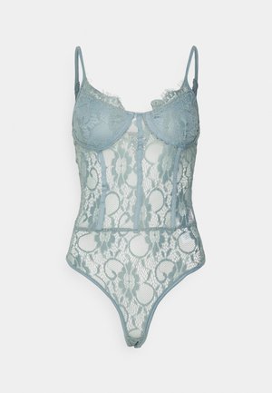 STRAPPY BODYSUIT - Top - slate blue
