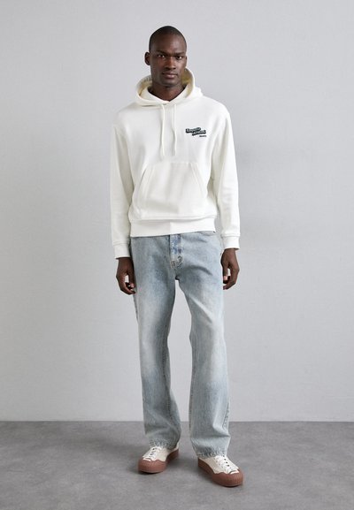 Emporio Armani FELPA - Felpa con cappuccio - off white