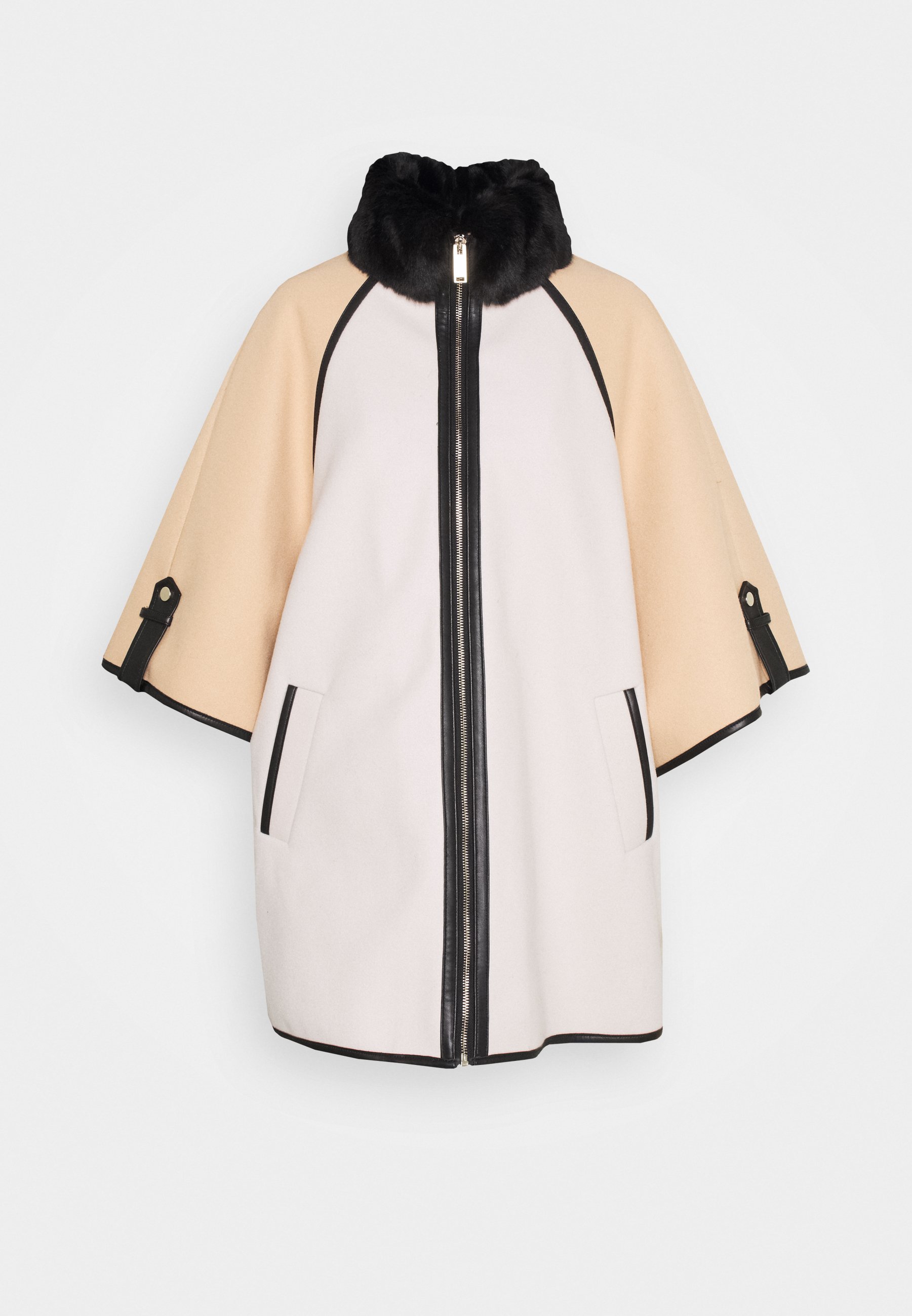 River Island BLOCKEDCAPE Kåpe frakk beige light River Island Kåpe frakk beige Zalando.no