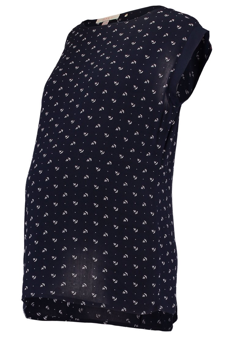 Esprit Maternity T-shirt print donkerblauw