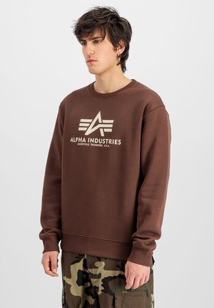 Alpha Industries, BASIC SWEATER - Sweatshirt - powder brown