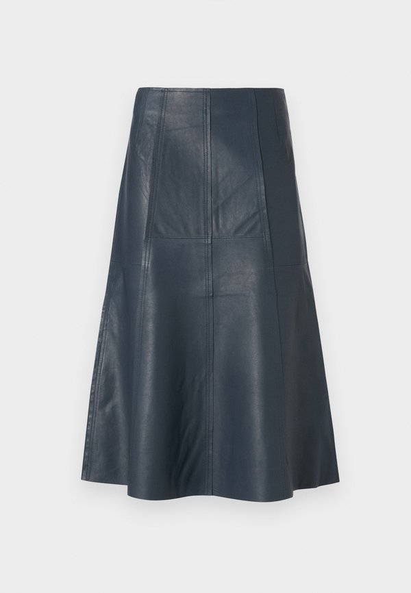SLFALICE SKIRT - Leather skirt - outer space2