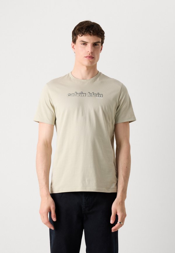 Print T-shirt - moss gray3