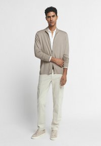 Falconeri ULTRAFINE - Sweatjacke - sand garment-dyed