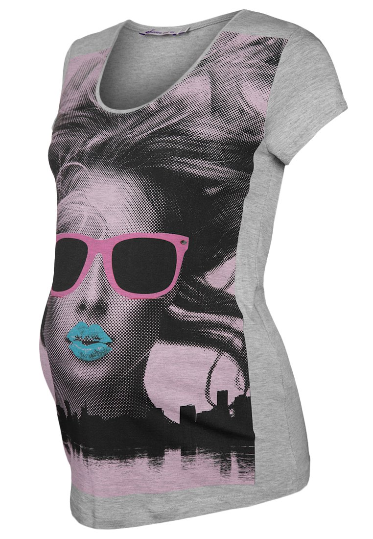 Queen Mum T-shirt print grijs