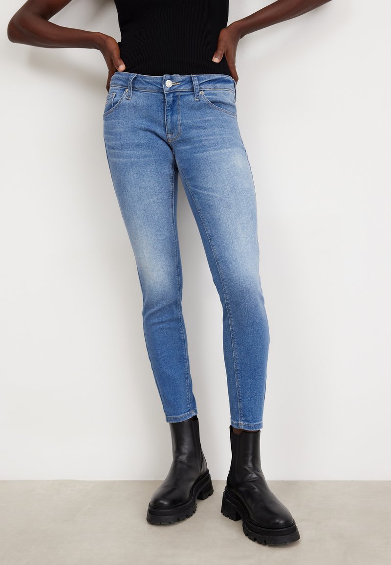 Pepe Jeans Scarlett - Vestido Vaquero Azul Denim Para Mujer, Estilo Vintage Y Lavado Ecológico, Talla S