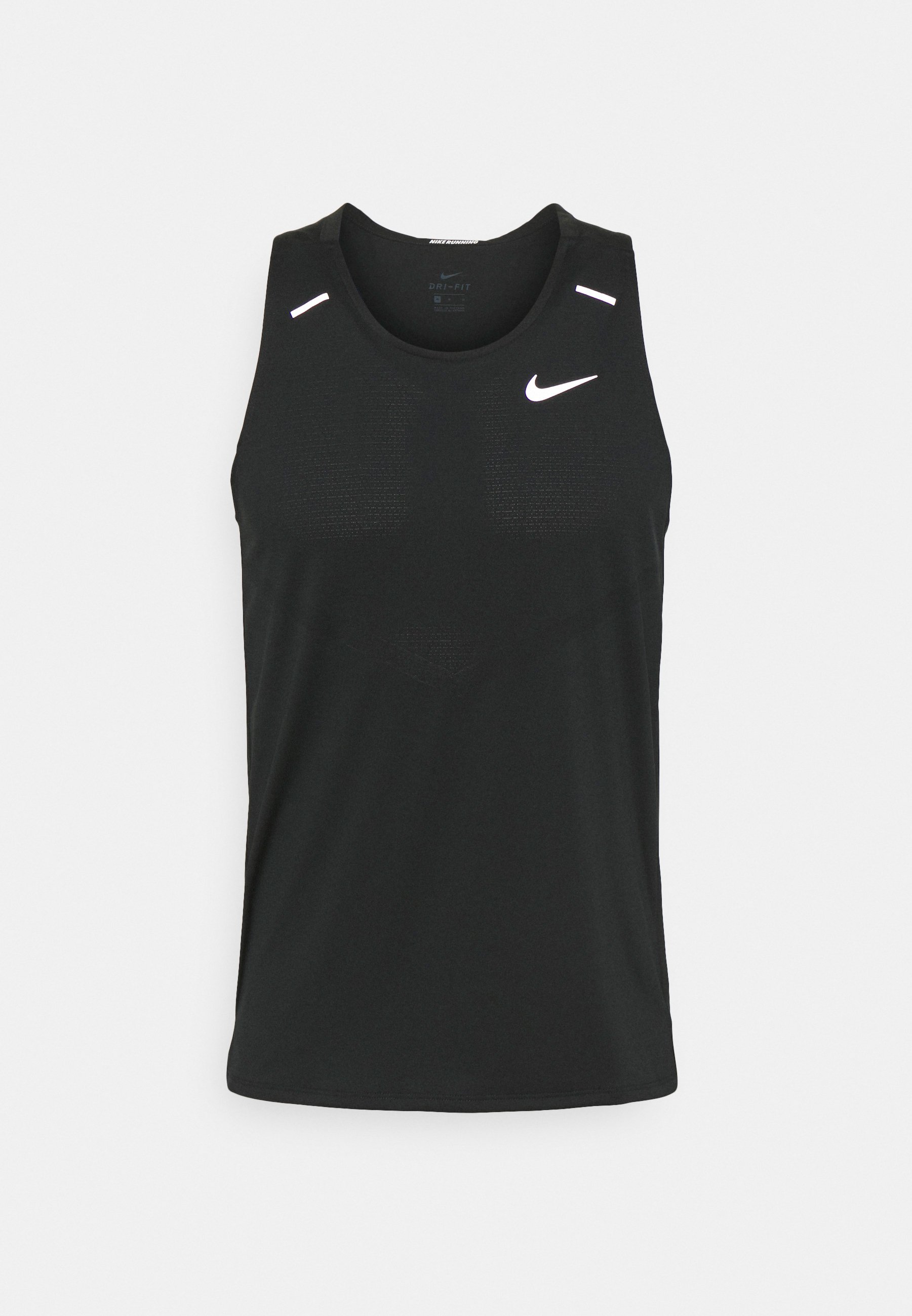 Nike Performance RISE TANK Top black/reflective silver/nero