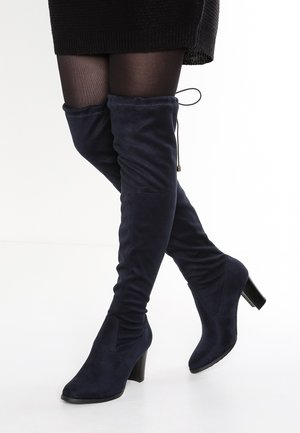 Overknees - dark blue