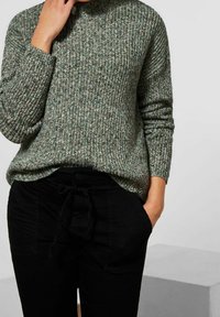 Street One Stickad tröja - dark green