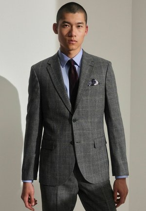 Next SLIM FIT PRINCE OF WALES CHECK - Suit jacket - grey