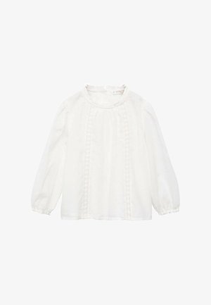 EMBROIDERED - Bluză - white