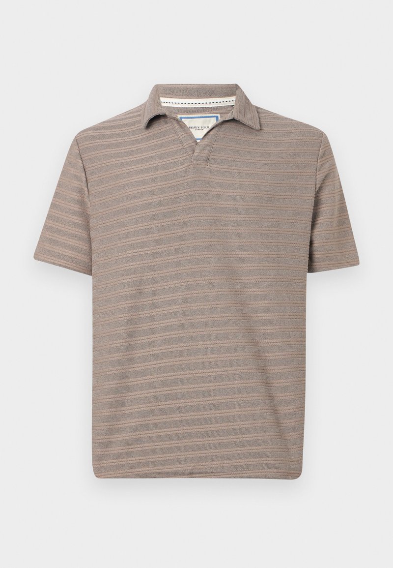 Brave Soul Poloshirt bruin