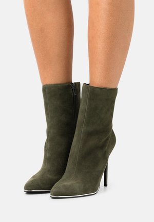 Even&Odd, Bottines à talons hauts - khaki