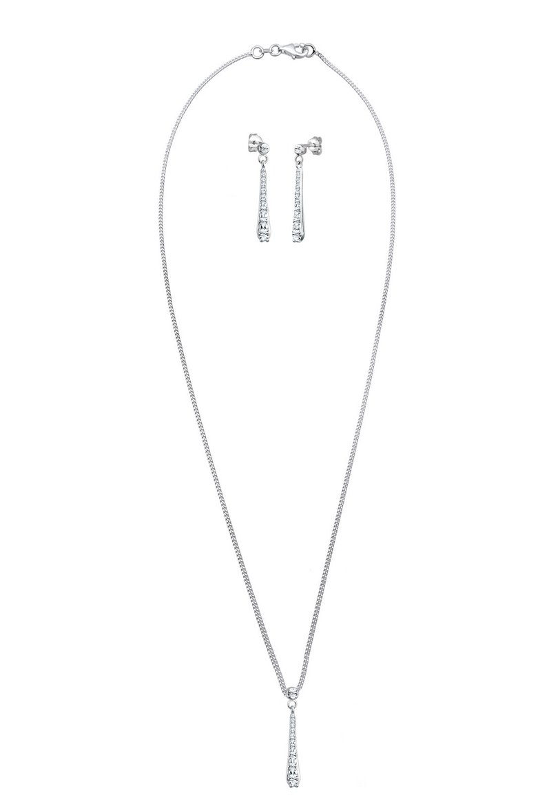 Elli SPARKLING BASIC SET - MIT KRISTALLEN VON SWAROVSKI® - Ohrringe - silberfarben