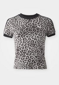 LEO LUXE SLIM TEE - Majica kratkih rukava s printom - black
