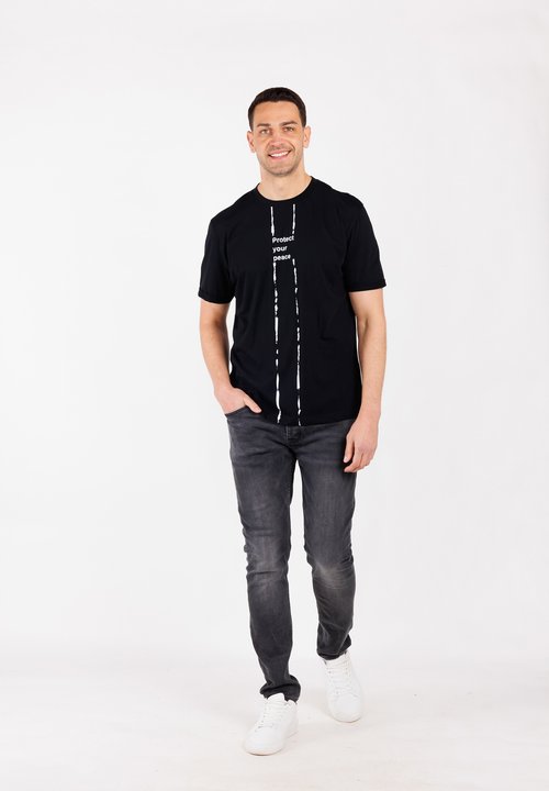 KEYLARGO Klrace Round T-Shirt, Bianco (1000), S Uomo