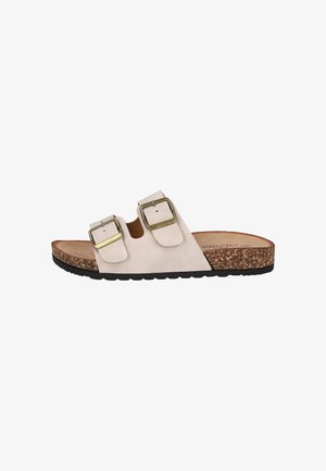 Bubble Bobble, 908-2 CHANCLAS PLANAS BIO CON HEBILLAS MUJER - Sandalias planas - hielo