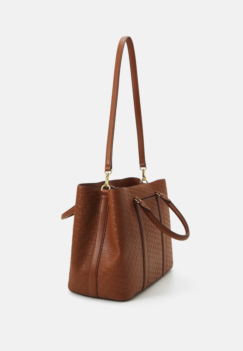 Lauren Ralph Lauren MARCY SATCHEL LARGE - Handtasche - tan/braun