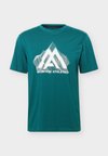 TOPOGRAPHIC REGULAR SHORT SLEEVE TEE - T-shirt de sport - pacific teal
