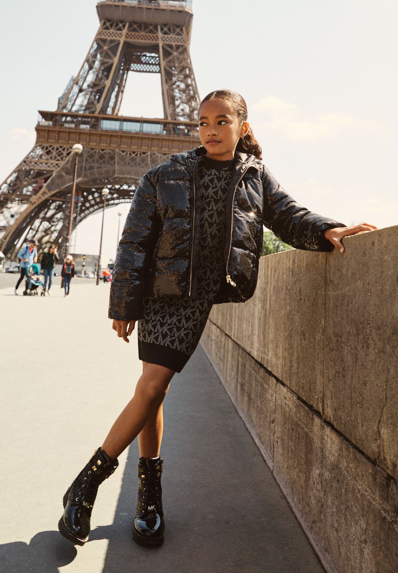 michael kors black puffer jacket