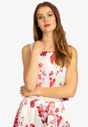 Top - creme multicolor