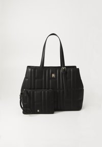 Tommy Hilfiger FEMININE TOTE - Håndtasker - black