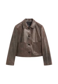 Lederjacke - dark brown