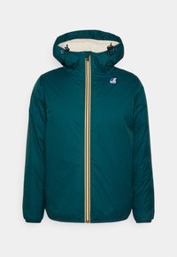 K-Way LE VRAI CLAUDE - Veste Imperméable Et Respirante Unisexe - Taille L - Vert Noirâtre