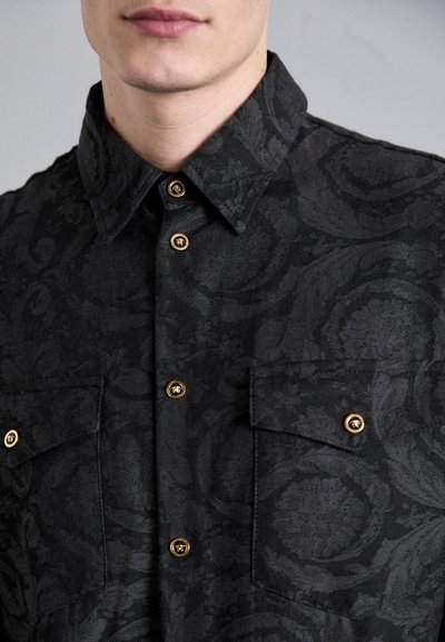 Versace BAROCCO - Chemise - black/grey melange