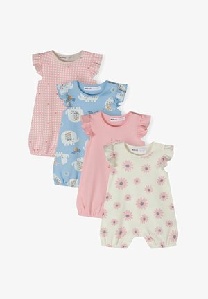 4 PACK FRILL SLEEVE - Kombinezonas - light pink light blue