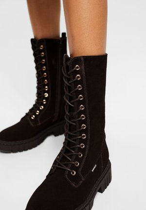 Plateaustiefel - dark brown