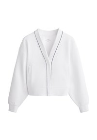 HEAVY WEIGTH COTTON BLEND PIQUÉ - Vest - white