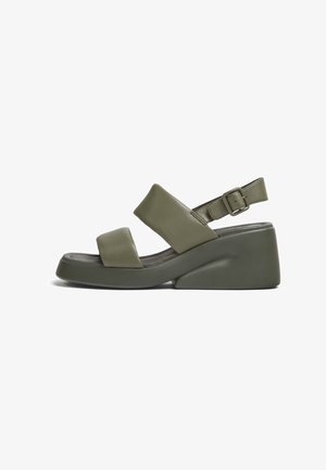 Camper, Sandales à plateforme - dark green