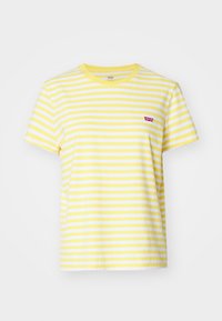 Triko s potiskem - sandy/script yellow