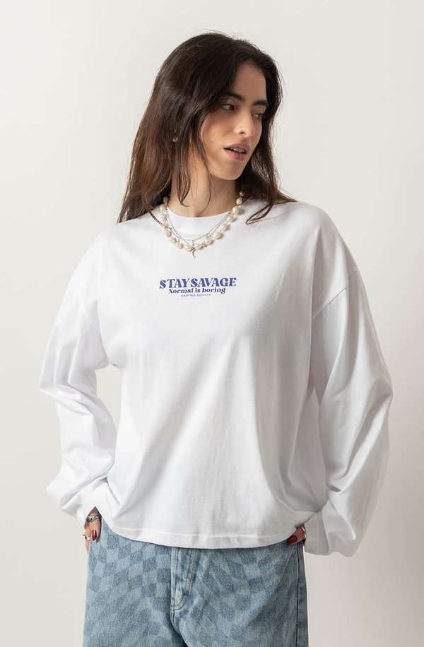 STAY SAVAGE UNISEX - Long sleeved top2