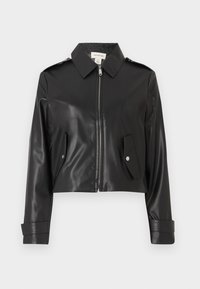 MOTO JACKET - Giacca in similpelle - black