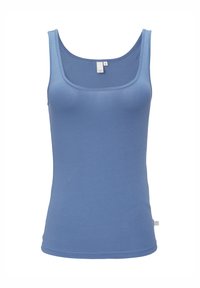 QS ENG GESCHNITTENES - Top - blau
