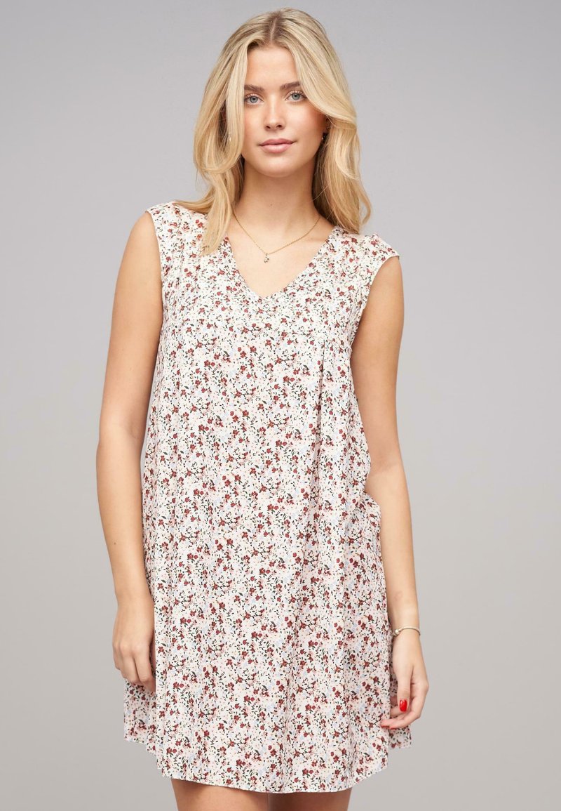 Cloud 5ive V-NECK - Freizeitkleid - white