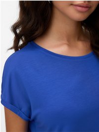 Vero Moda VMAVA PLAIN - Jednoduché tričko - dazzling blue