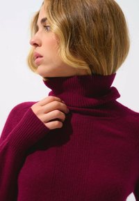 Authentic Cashmere DOLCE TURTLENECK  - Svetr - burgundy