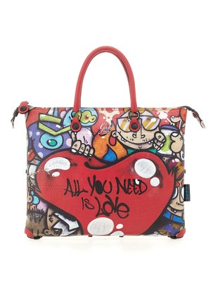 ALL YOU NEED IS LOVE - Shopping bag - red