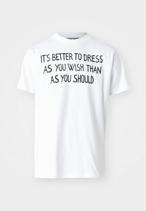 MOSCHINO POETRY MESSAGES - T-shirt imprimé - multi white
