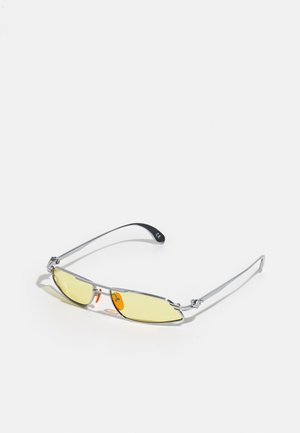 DEMO HIGH UNISEX - Zonnebril - silver-coloured/yellow