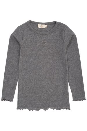 EART HOLE - Tops ar garām piedurknēm - grey melange