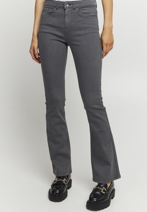 LOLA BYLUNI - Flared Jeans - blackened pearl