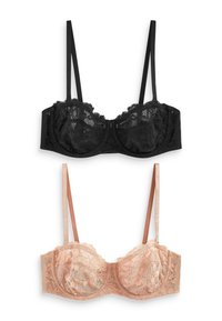 NON PAD STRAPLESS 2 PACK STANDARD - Reggiseno con ferretto - black