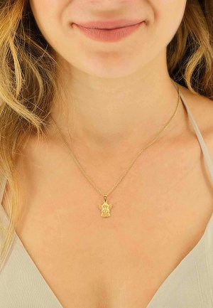MUAU Schmuck, ENGEL ANHÄNGER , 20X12MM - Pendentif - gelbgoldfarben