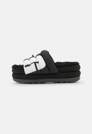 Mules med hæl - black